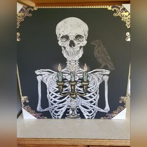 NEW 2023 HALLOWEEN SKELETON CANVAS. 24×24.